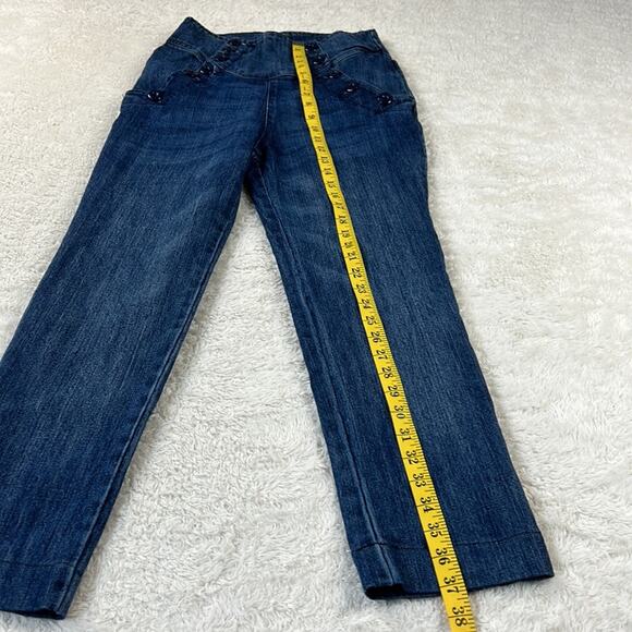 G-Tton Denim High waist sailor button front jeans, size 9 - Picture 5 of 11